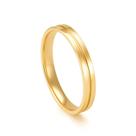 Aliança Masculina 3MM com Friso em Ouro 18K - AU12609