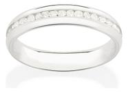 Aliança Meia Cana De 4 Mm Cravejada Por 36 810221 Aliança Meia Cana De 4 Mm Cravejada Por 36 810221