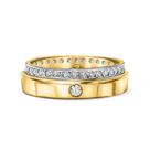 Aliança Milano Em Ouro 18k E Diamantes 0,35 Ct. Aliança Milano Em Ouro 18k E Diamantes 0,35 Ct.