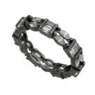Aliança Navetes e Baguetes em Zirconias - Ref: ABIJU000398 Aliança Navetes e Baguetes em Zirconias - Ref: ABIJU000398