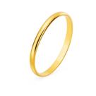 Aliança Noivado 3mm Banhada Ouro 18k Casamento Compromisso Tradicional Interior Anatomico Luxo