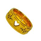 Aliança Noivado Ouro 18k 6mm Coração Batimentos Brilho Tradicional Anatômica 6 Banhos Ouro Luxo Casal Aliança Noivado Ouro 18k 6mm Coração Batimentos Brilho Tradicional Anatômica 6 Banhos Ouro Luxo Casal