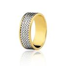 Aliança Ouro 18k com Pavê de Diamantes