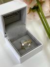 Aliança Ouro 18k Quadrada Bisotada Reta Casamento Aliança Ouro 18k Quadrada Bisotada Reta Casamento