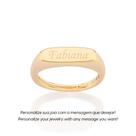 Aliança personalizável banhada a ouro 513580 Rommanel