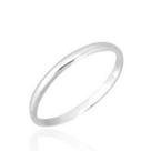 Aliança Prata 950 2mm Conforto Anatômico Masculina