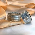 Aliança Prata Modelo Drudi 10 mm Canaletas Diamantada Feminina Coração