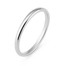 Aliança Prata Namoro 2mm Casal Namorados Tradicional Tungstênio União