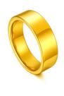 Aliança Reta 6mm Banhada Ouro 18k Noivos Casal Compromisso Luxo Tradicional Aliança Reta 6mm Banhada Ouro 18k Noivos Casal Compromisso Luxo Tradicional