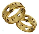 Aliança Te Amo Casamento Noivado