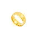 Aliança Tungstênio 6mm Ouro 18K Fosca Friso Casamento Compromisso