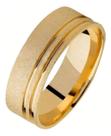 Aliança Tungstenio Ouro 18k Noivado Antialérgico Duplo Friso