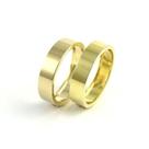 Alianças Casamento Quadrada Ouro 3,5 Mm Alianças Casamento Quadrada Ouro 3,5 Mm