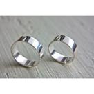Alianças Lisas De Prata 950 De Lei - Modelo Retas 4.50 Mm