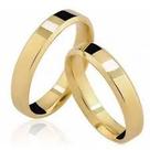 Alianças Ouro Casal Casamento Ouro 18 Kilates Casal Par Resistente Reta com Kina 4 mm 6 Gramas Alianças Ouro Casal Casamento Ouro 18 Kilates Casal Par Resistente Reta com Kina 4 mm 6 Gramas