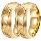 Alianças Tungstênio Banho Ouro 18k Tradicional Bodas Anatômica 8mm Original Não Amassa Não Risca Antialérgica Alta Durabilidade Premium Conforto Total