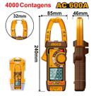 Alicate Amperímetro Digital True-RMS 4000 Cont 600A / 600V INGCO