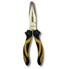 Alicate Bico Torto 8" Curvo Tipo Telefone Niquelado Aço Carbono Cabo Borracha Termoplástica