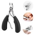 Alicate Cortador Desencravador De Unha grande cuticula Profissional manicure Aço Inox afiado ponta fina com mola corte curvo
