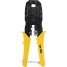Alicate crimpador 8" s/ catraca p/ rj45/rj12/rj11/ Vonder