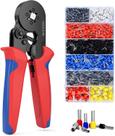 Alicate Crimpador Prensa Terminais Com 1200 Pcs Tubolar 0,5 Até 10mm² (HSC8 6-4A + 1200PCS)