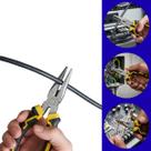Alicate de Bico Longo Profissional com Cabo Antiderrapante, Alta Precisão e Controle no Manuseio, Ideal para Elétrica, Mecânica e Serviços Gerais