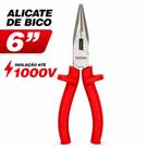 Alicate De Bico Meia Cana 6"Isolado 1000V Uso Profissional