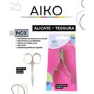 Alicate de Cortar unhas Profissional Curvado 100% Aço Inox cirúrgico + Brinde Tesoura para pelos