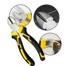 Alicate de Corte Profissional 6” em Aço Temperado Cabo Emborrachado Ergonômico, Precisão e Resistência para Elétrica,