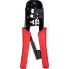 Alicate de crimpar 3x1 mod-rj45/rj12/rj11 com catraca (ht568)