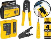 Alicate De Crimpar Crimpagem E Testador Cabo De Rede Vonder3870004000 Alicate De Crimpar Crimpagem E Testador Cabo De Rede Vonder3870004000