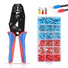 Alicate de Crimpar Profissional 0.25 6,64MM² Kit Terminais Ilhós Tubolar 200 Peças Crimpagem Universal