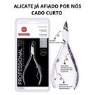 Alicate de Cutícula Mundial Inox Profissional 722 Cabo Curto Alicate de Cutícula Mundial Inox Profissional 722 Cabo Curto