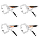 Alicate de fixação C-Clamp, 15 cm Heavy Duty Vise Grip, pacote com 4