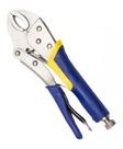 Alicate de pressão cabo emborrachado bico curvo 10" 25cm