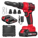 Alicate de Rebites Elétrico FULLYEA, Alicate Sem Fio com 2 Baterias e Carregador Rápido, Ferramenta com Motor Brushless, Luz LED, Kit Automático para Rebites de 3 Tamanhos (1/8", 5/32", 3/16") Alicate de Rebites Elétrico FULLYEA, Alicate Sem Fio com 2 Baterias e Carregador Rápido, Ferramenta com Motor Brushless, Luz LED, Kit Automático para Rebites de 3 Tamanhos (1/8", 5/32", 3/16")