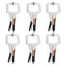 Alicate de travamento C-Clamp SOLUDE Heavy Duty Vise Grip de 6 polegadas