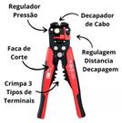 Alicate Decapador De Fios Crimpador Automático Lwj-130