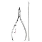 Alicate Inox para Cuticula 778-E + Espátula Dupla 371C Mundial - Kit