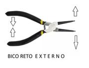 Alicate P/ Trava De Anéis Anel Reto Externo Aperta E Abre com mola