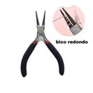 Alicate para bijuteria e artesanato, meia cana jacare / bico redondo / corte Alicate para bijuteria e artesanato, meia cana jacare / bico redondo / corte