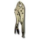 Alicate Pressão 7" Mordente Curvo Ajustável C/ Trava Chave Aço Carbono Niquelado Profissional 170mm