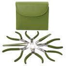 Alicate The Beadsmith Fashion Color, conjunto de 8 com estojo verde-oliva