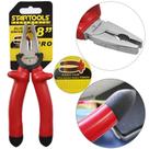 Alicate universal 8'' cabo emborrachado vermelho pro na cartela - STARTOOLS