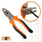 Alicate Universal 8 Pol Cabo Isolado Ferramenta Profissional - Home & More