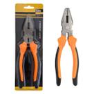 Alicate universal eda 8" laranja/preto