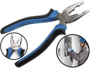 Alicate Universal Hobby Aço Carbono Polido 8 Polegadas Profissional Cabo Emborrachado