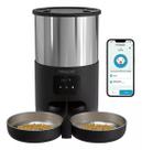 Alimentador Comedouro Inteligente Duplo Cachorro Gato Pet 5L APP Robotizado Alto Falante Temporizador - New Pet Alimentador Comedouro Inteligente Duplo Cachorro Gato Pet 5L APP Robotizado Alto Falante Temporizador - New Pet