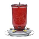 Alimentador de beija-flores Perky-Pet Mason Frasco 946 ml vermelho vintage