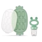 Alimentador de comida para bebês e bandeja congeladora de silicone Haakaa Combo